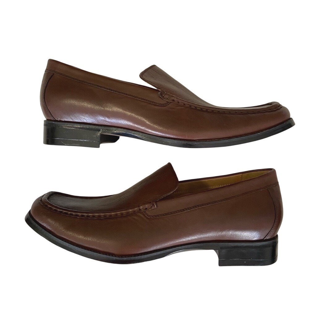 Abeo New Mens Size 11.5 Brown Leather Slip On Shoes - Picture 6 of 8